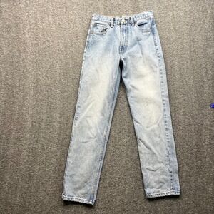 J. Galt Jeans Womens Small Blue Light Wash Straight Leg High Rise Cotton RR082